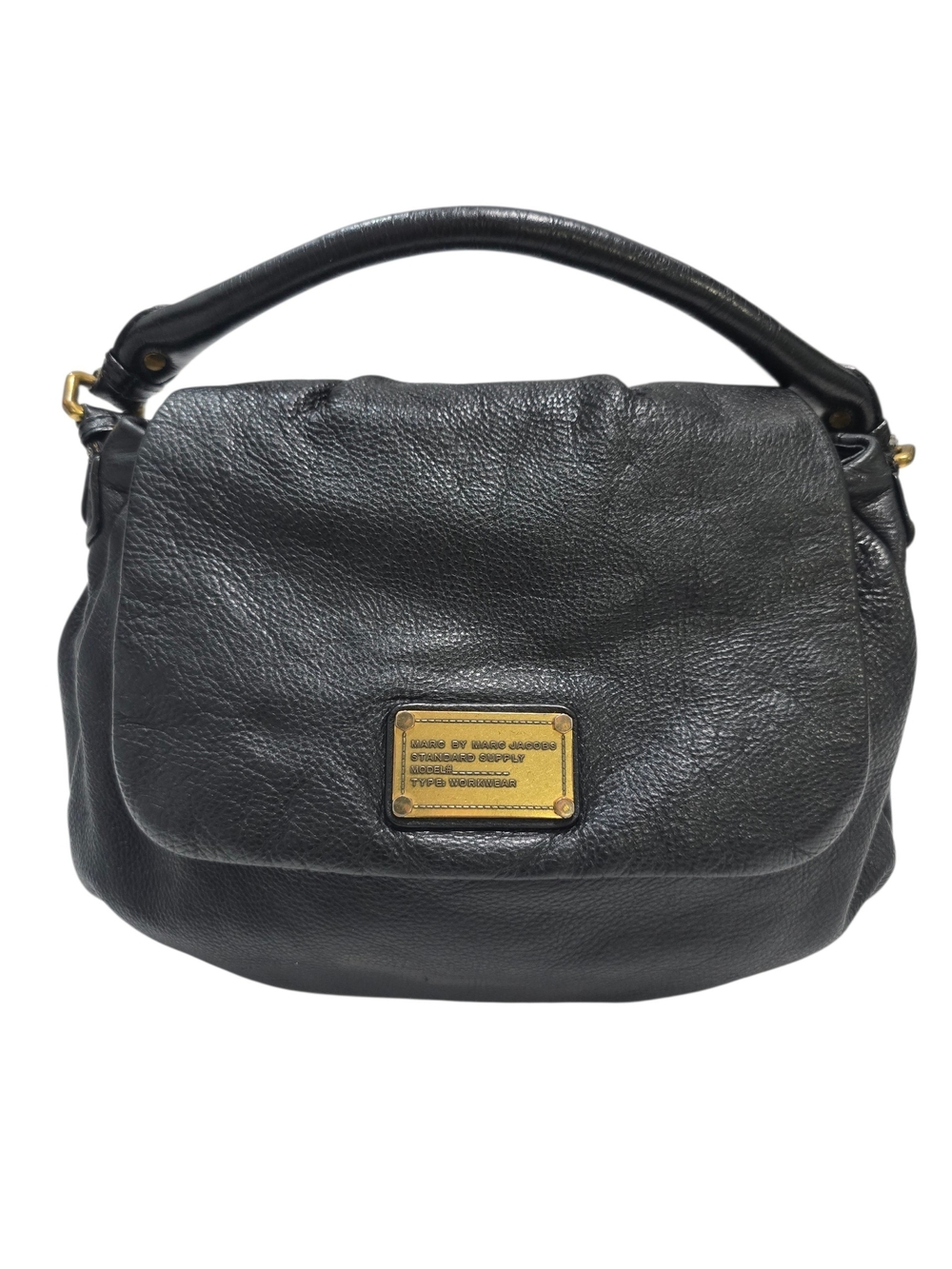 Vintage Marc by Marc Jacobs Ukita Black Soft Leather Classic Top-Handle Satchel